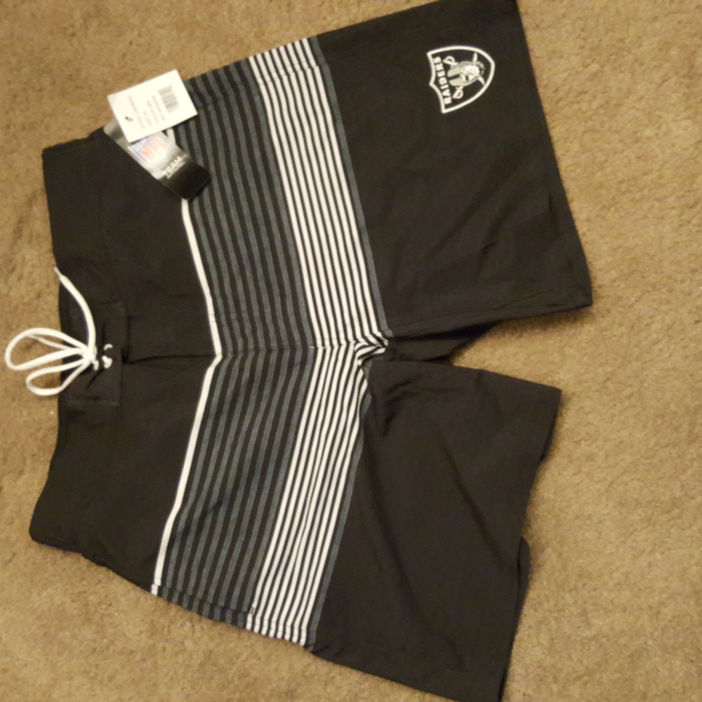 Raiders swim trunks